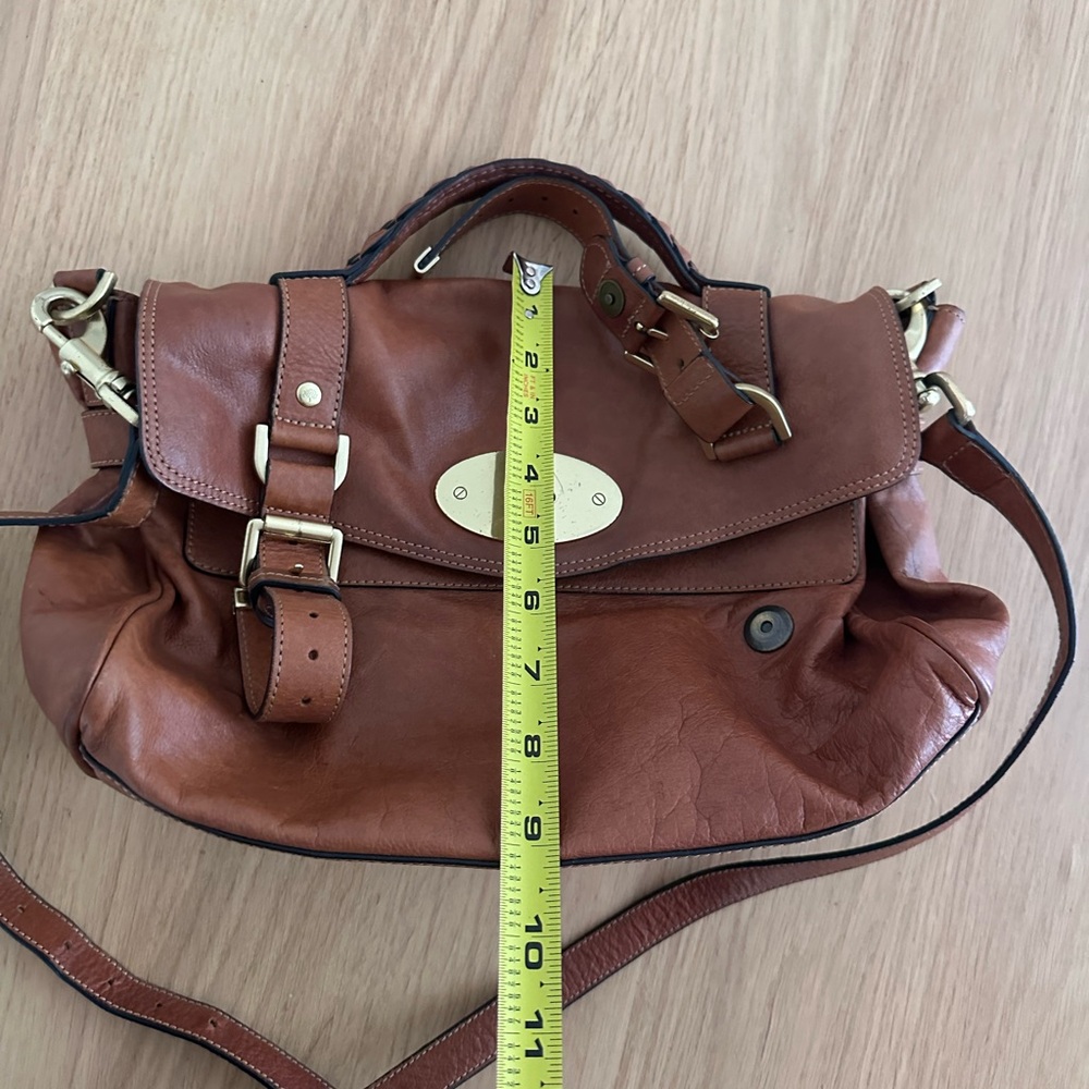 Mulberry Alexa Oak Soft Buffalo Leather Satchel - Picture 11 of 15